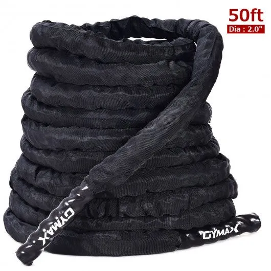 2'' Battle Ropes 30/40/50ft Length Poly Dacron Rope-2" Diam 50Ft