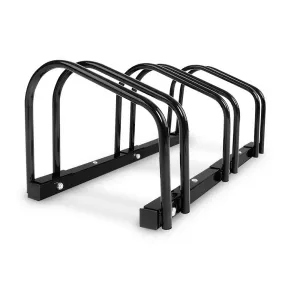 3 Bike Stand Floor Bicycle Storage Black