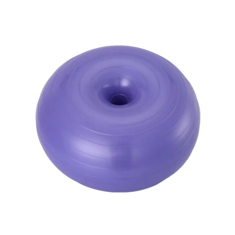 50CM donut yoga ball thickened explosion-proof yoga ball apple ball fitness inflatable balance yoga hemisphere