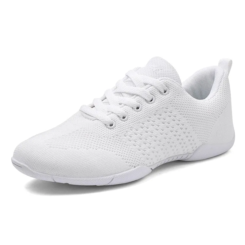 852 Women&#39;s cheerleading shoes, white aerobics shoes, children&#39;s fitness shoes, gymnastics shoes, women&#39;s dance shoes