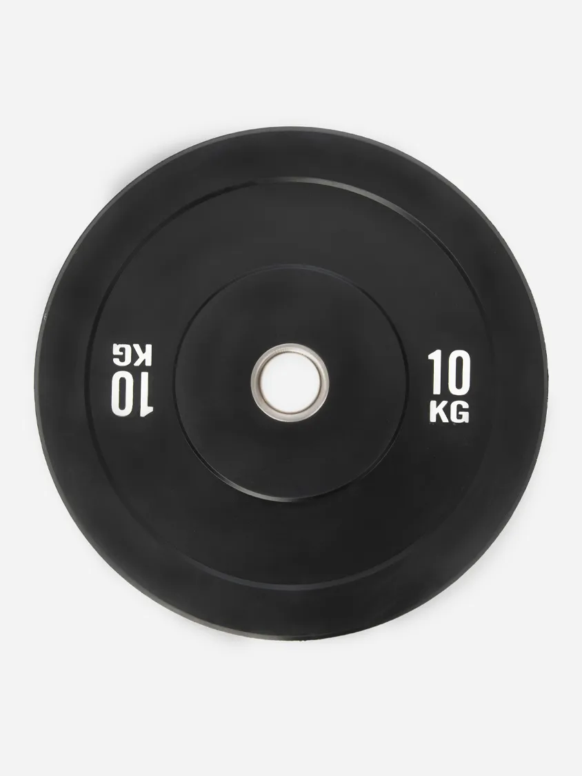 Aln Accessories  Rubber Bumper Plates 10 Kg Black