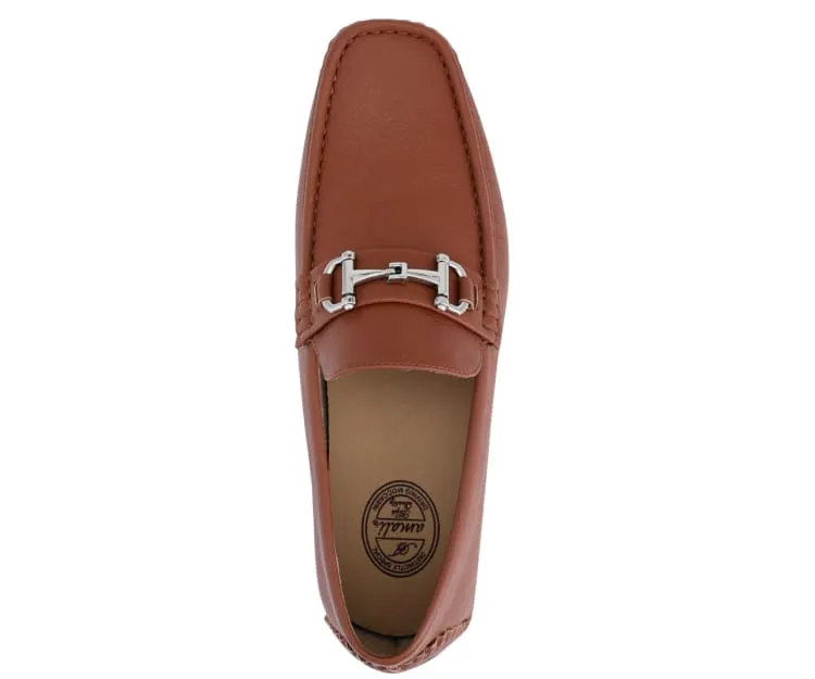 Amali Trentino Brown Slip On Loafers Men’s Casual Moccasins