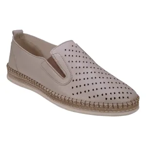 Amillie Ice Perforated Leather Flats