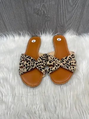 Animal Print Sandals Flats Gap, Size 8