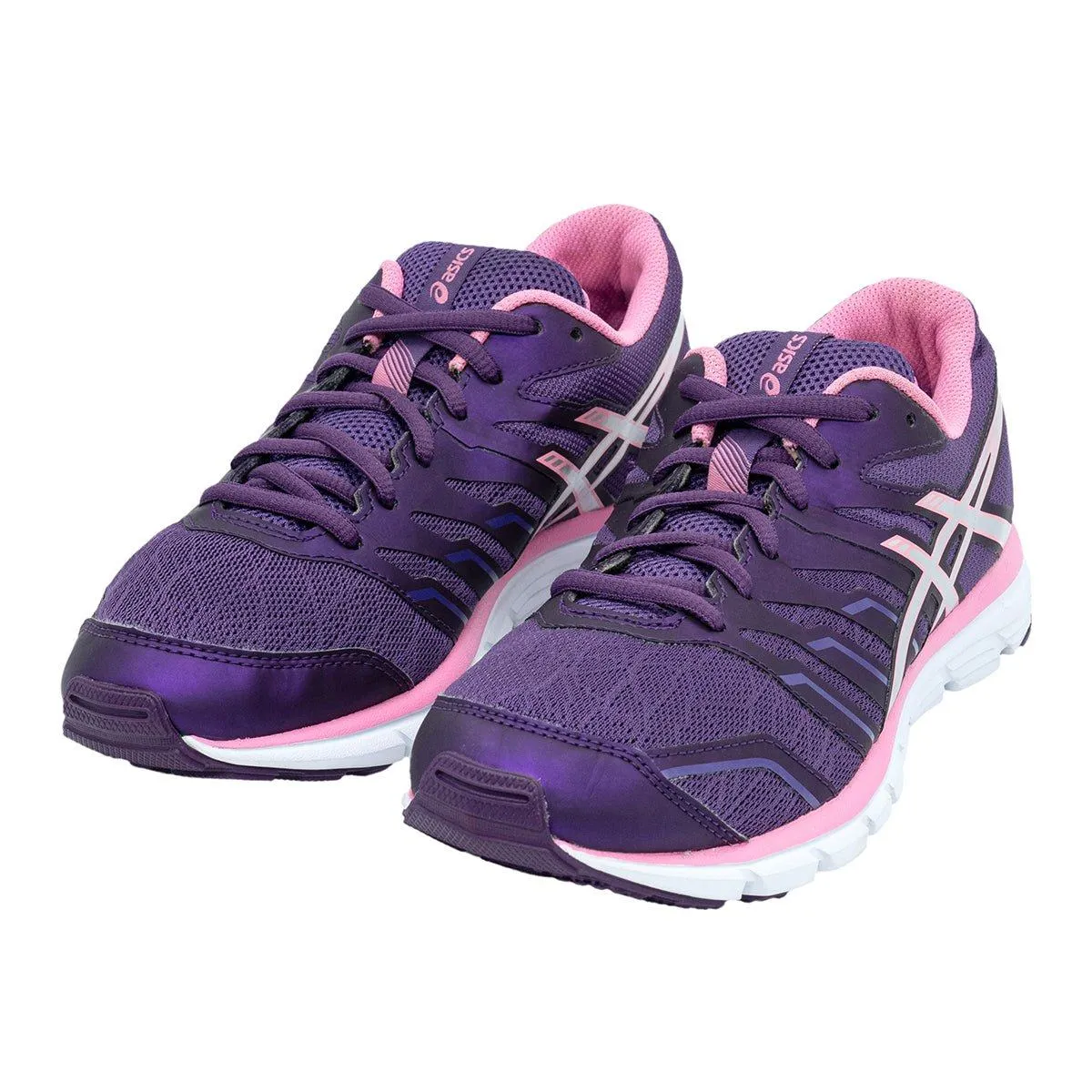 Asics Gelzaraca 4 Sport Shoes Fabric Purple Colour For Kids