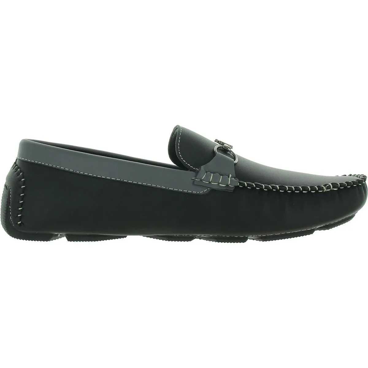 Aston Marc Mens Faux Leather Slip-On Driving Moccasins