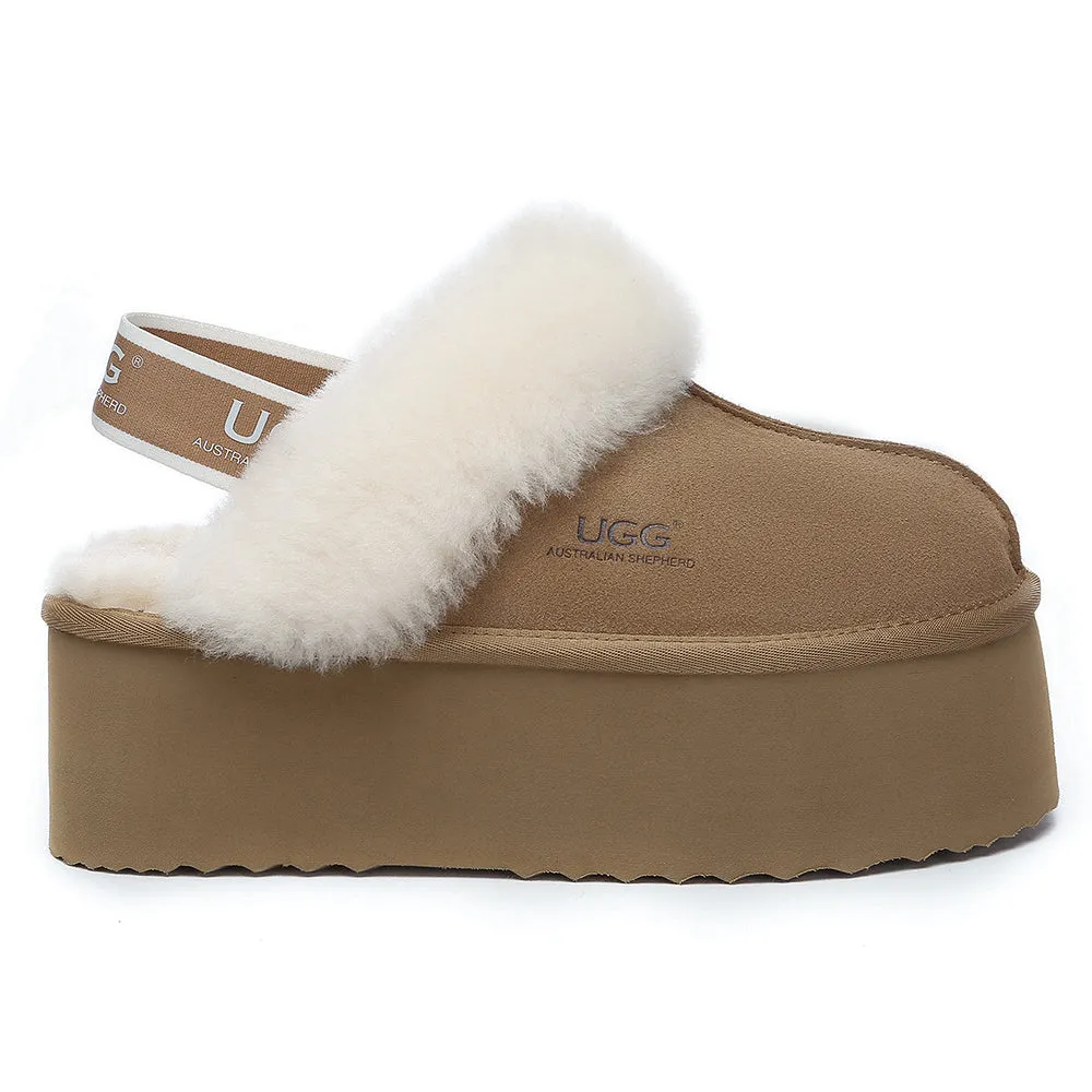 AUSTRALIAN SHEPHERD UGG Slippers Women Slingback Muffin Plus Platform #AS2071