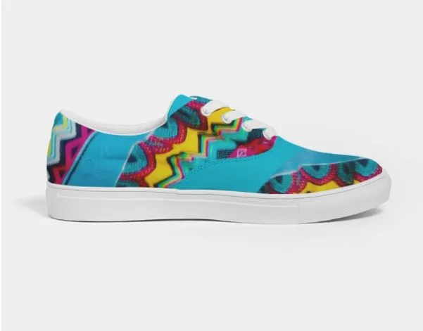 Batik Art Sneakers for Women.  Girls' Trendy Canvas Lowtops.. WickedYo.