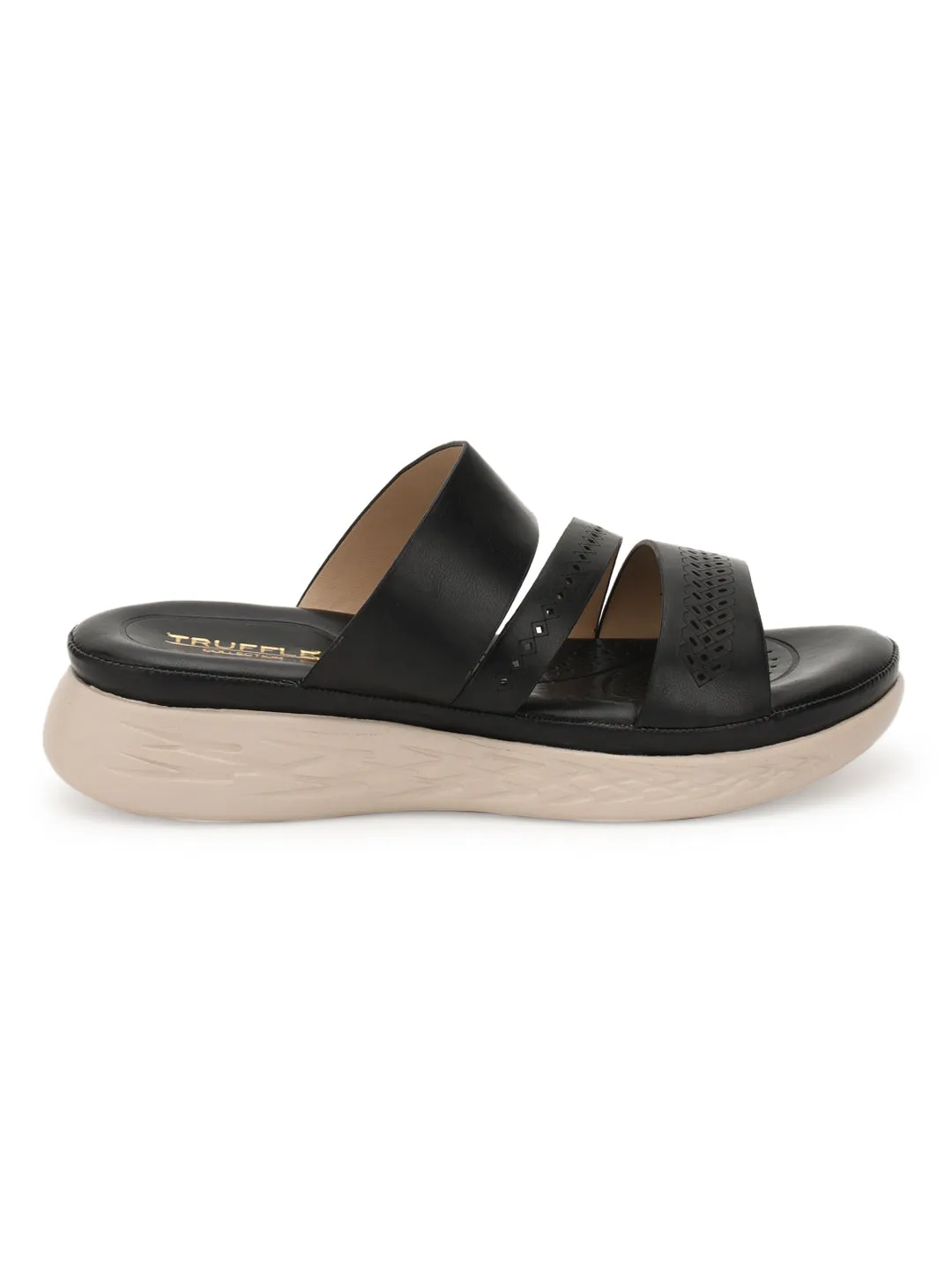 Black PU Slip-On Flats (TC-ST-021-BLK)