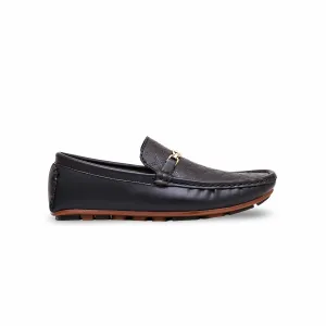 Boys Black Formal Moccasin KD0840