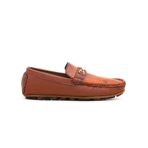 Boys Brown Formal Moccasin KD0369