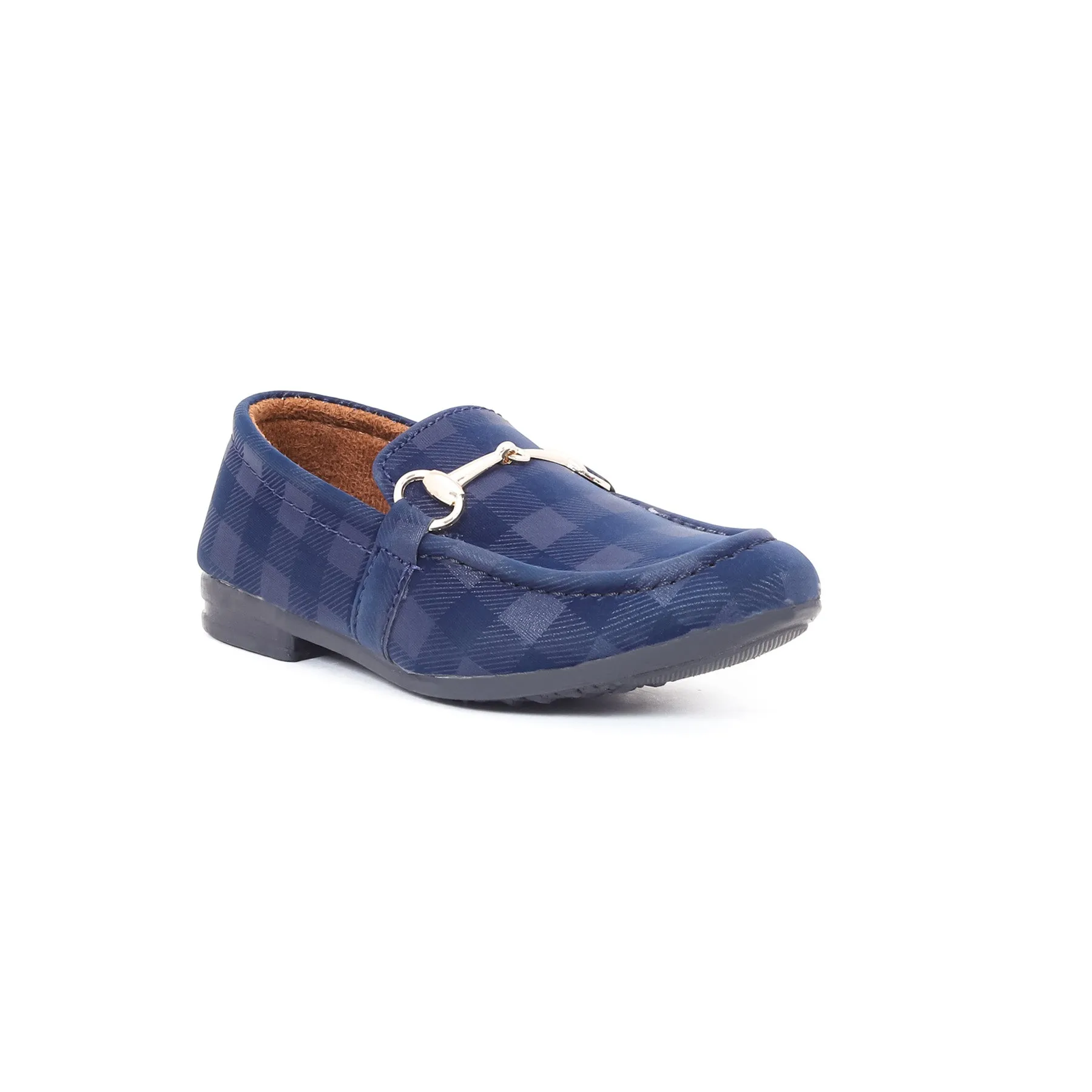 Boys Navy Formal Moccasin KD0284