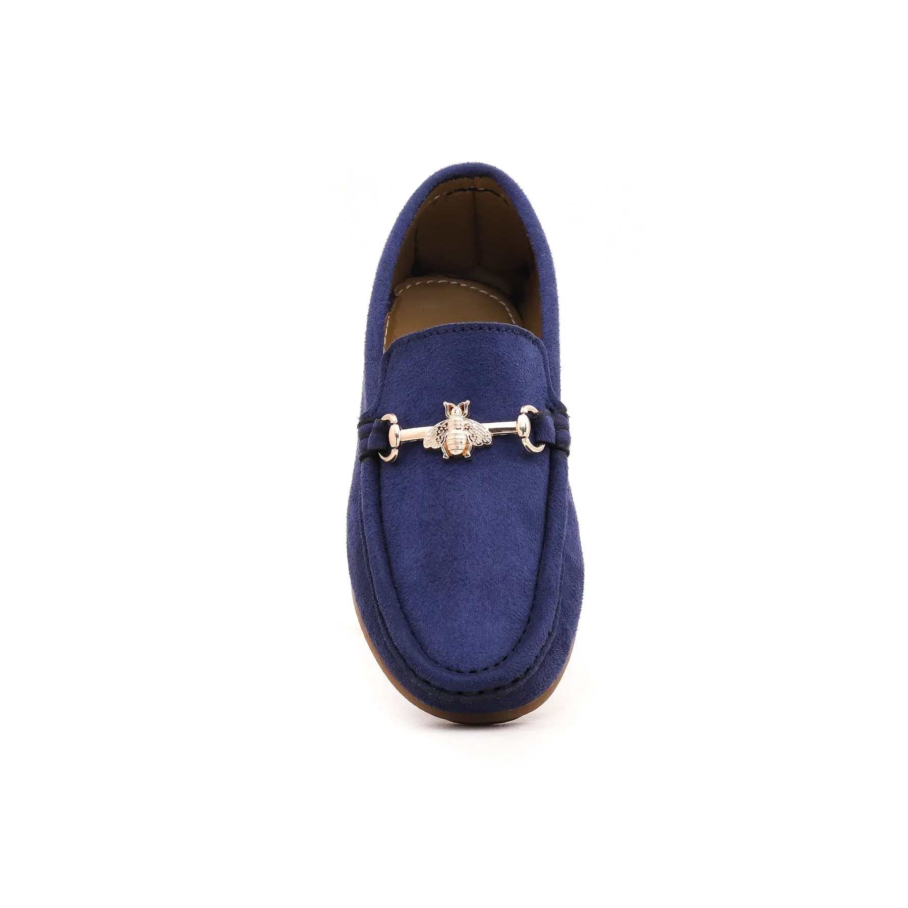 Boys Navy Formal Moccasin KD0378