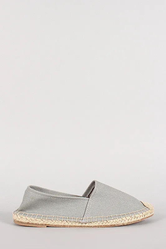 Breckelle Canvas Espadrille Skimmer Loafer Flat