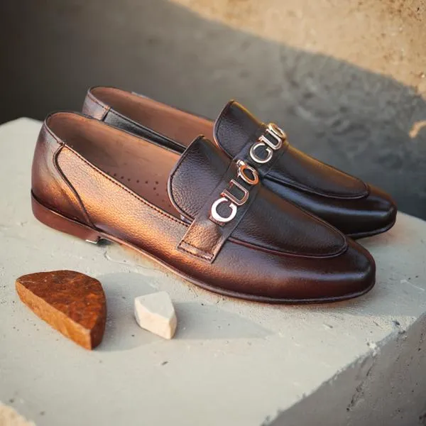 Brown Moccasion Formal Shoes for men