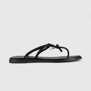 Bulbul Flat Bling Thong Sandal Black HAR015