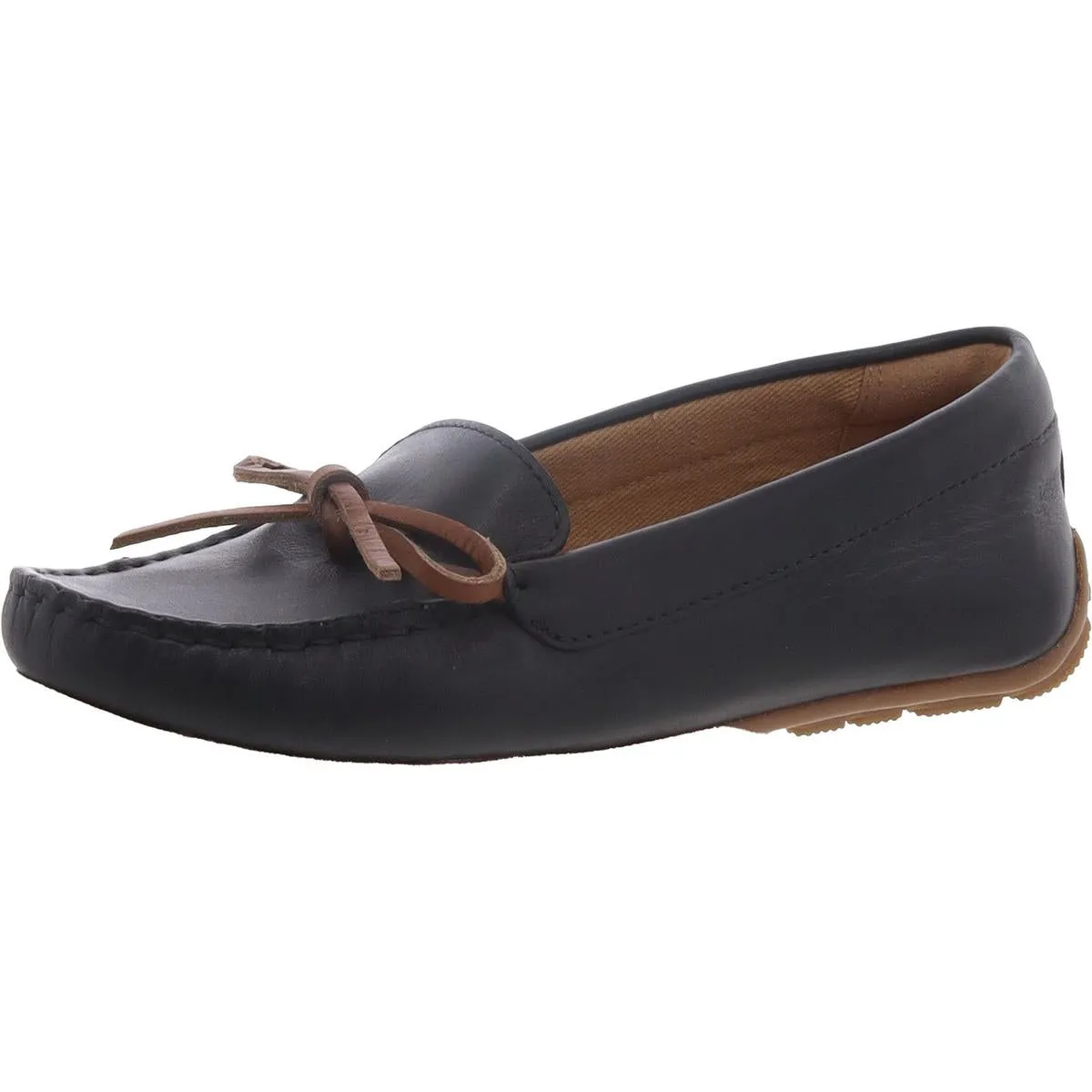 Clarks Womens Dameo Swing Faux Leather Slip-On Moccasins