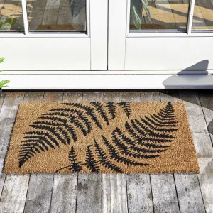 Coir Door Mat Ferns 45 x 75cm