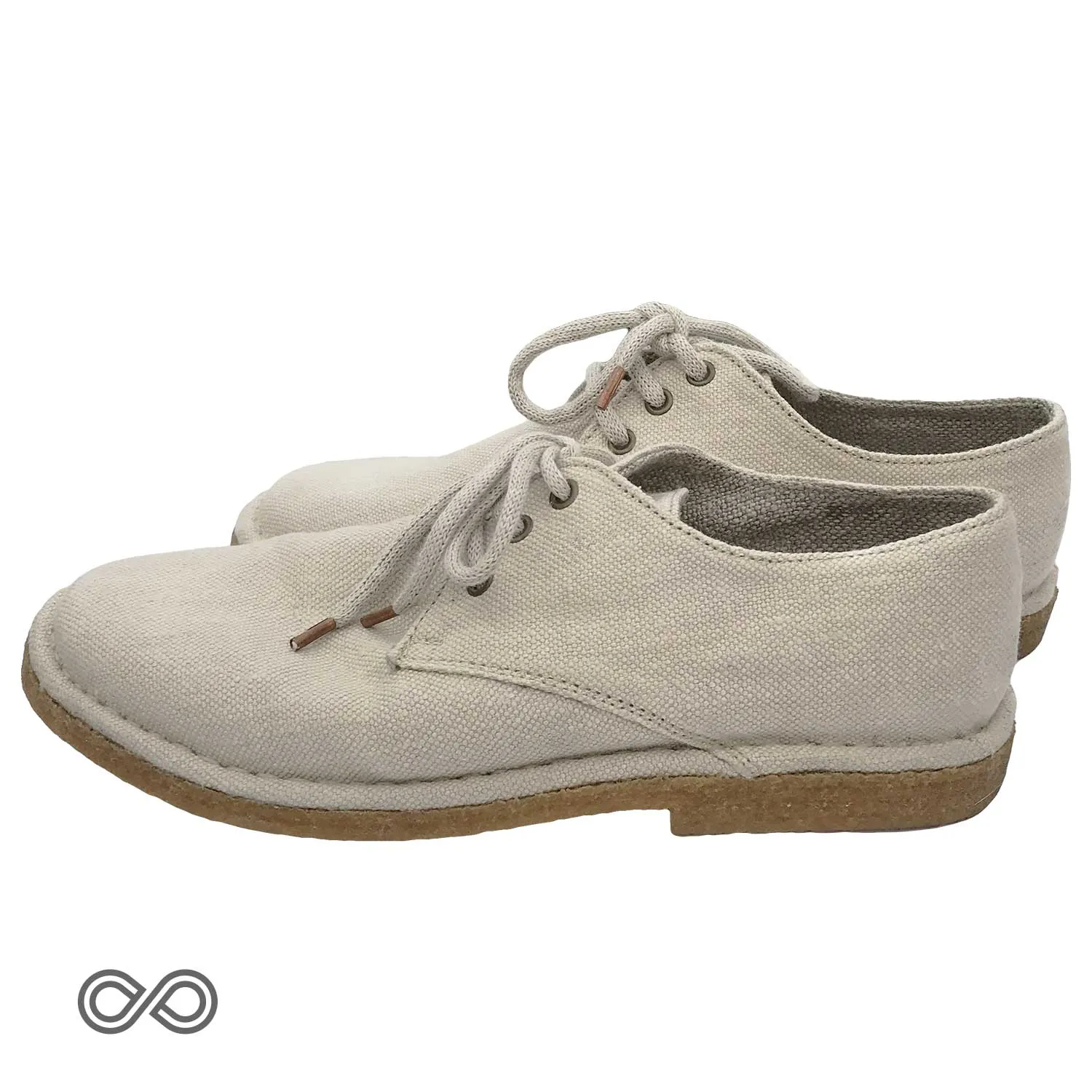 DOCKLANDS Handmade Hemp Moccasins (Unisex) (Natural Rubber Sole)