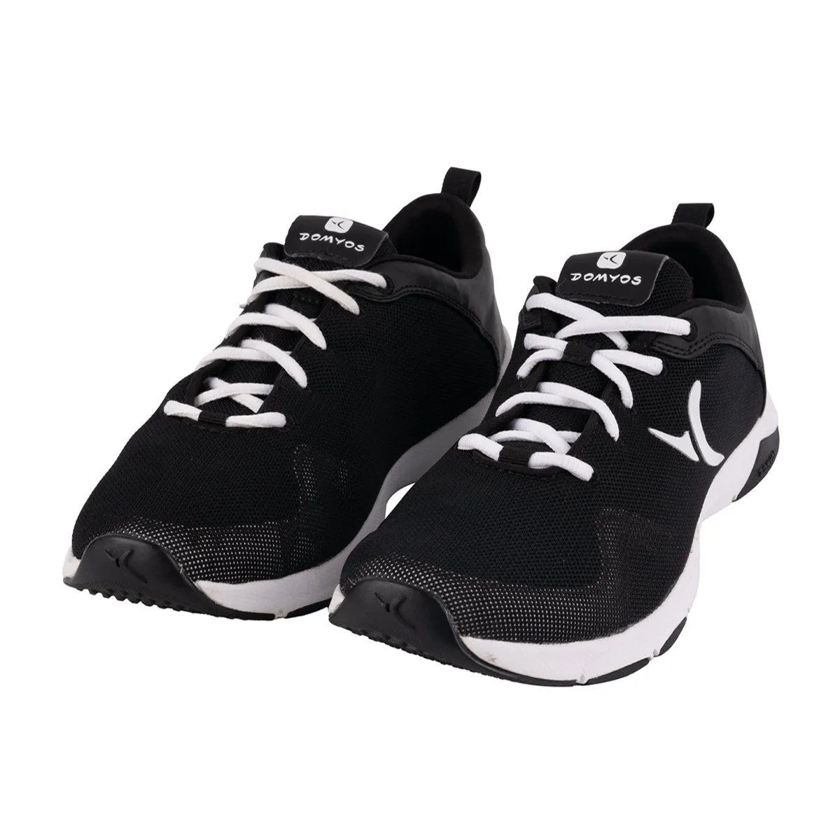 Domyos 360 Breathe Fitness Low-Top Sneakers Fabric Black Colour For Women