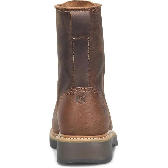 Double H Men's Judge Dice 8" Alloy Toe Lacer Work Boot -Brown- DH4155