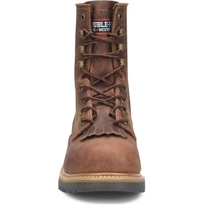 Double H Men's Judge Dice 8" Alloy Toe Lacer Work Boot -Brown- DH4155