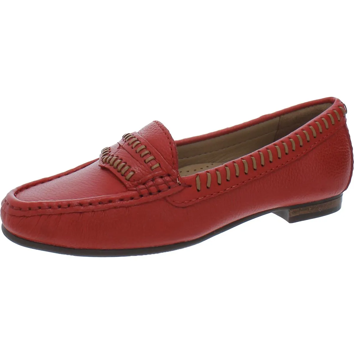 Driver Club USA Womens Maple Ave Leather Slip-On Moccasins