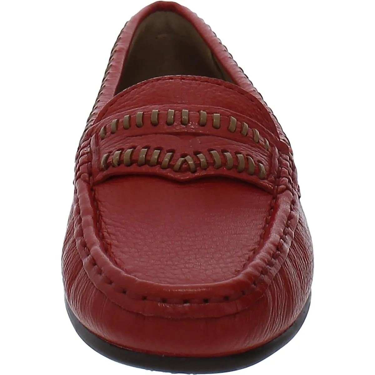 Driver Club USA Womens Maple Ave Leather Slip-On Moccasins