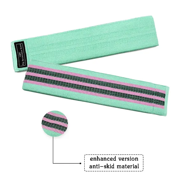 Elastic Resistance Bands for Women and Men Fitness, Workout Outdoor Exercise, Gift, 3-Level Set, Non-Slip Legs and Buttock Sports Bands, Non-Slip.