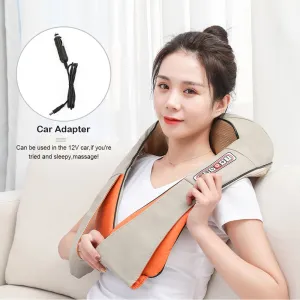 Electrical Back Shoulder Body Neck Massager Multifunctional Infrared Heated Kneading