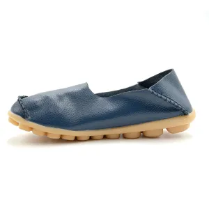 Empress Classics Slipon Moccasins Leather Blue Colour For Women