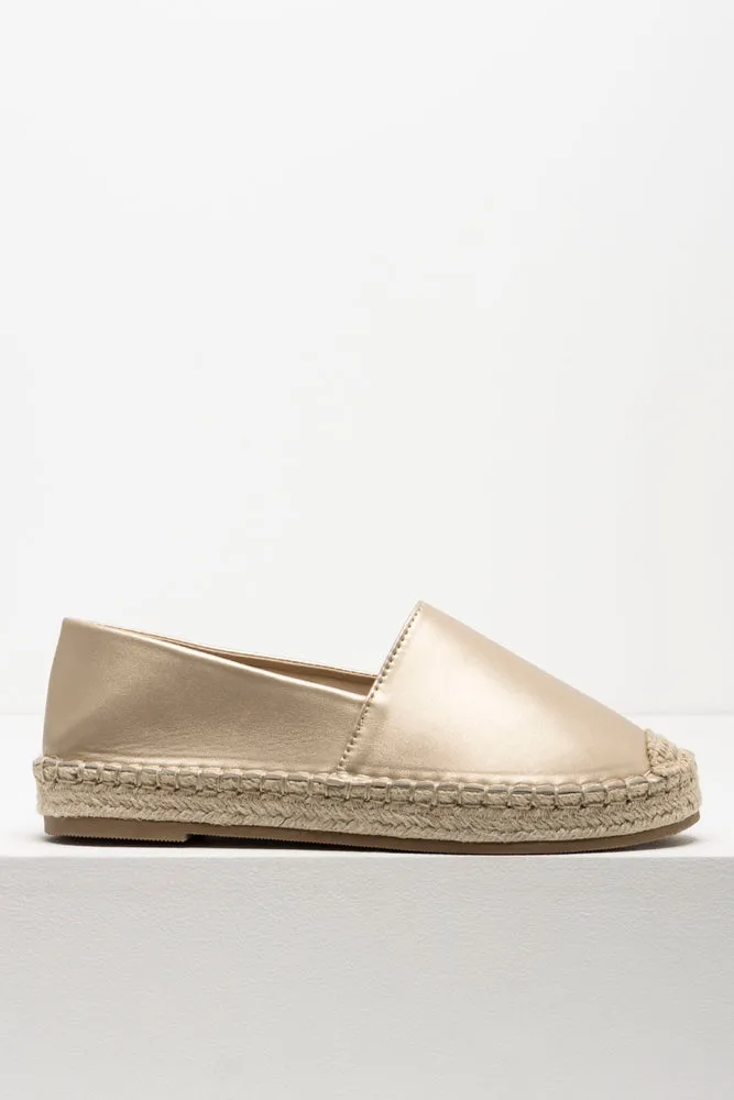 Espadrille Shoe Gold