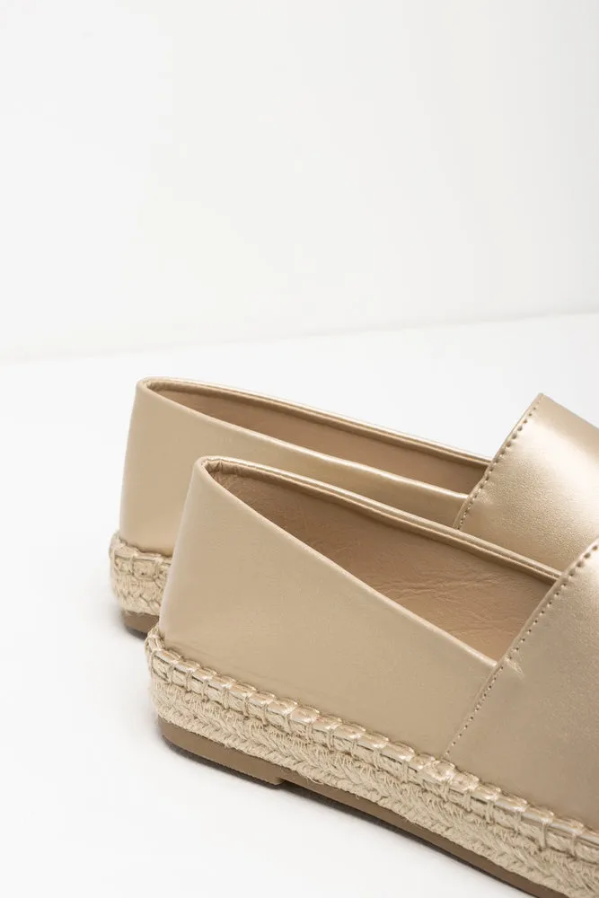 Espadrille Shoe Gold