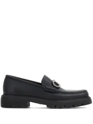 Ferragamo Luxury Leather Gancini Moccasins