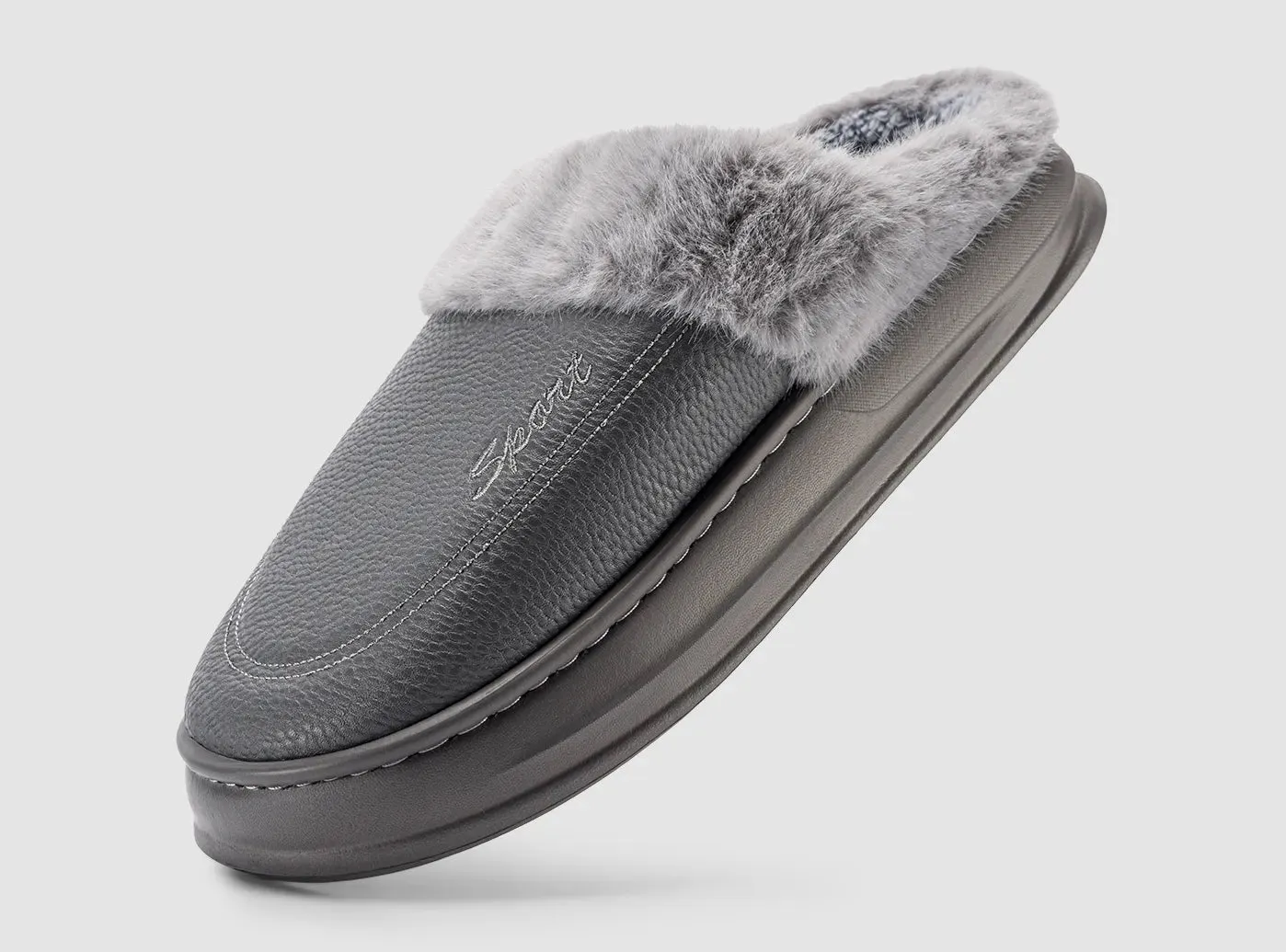 FitVille Men's Waterproof Winter Slippers