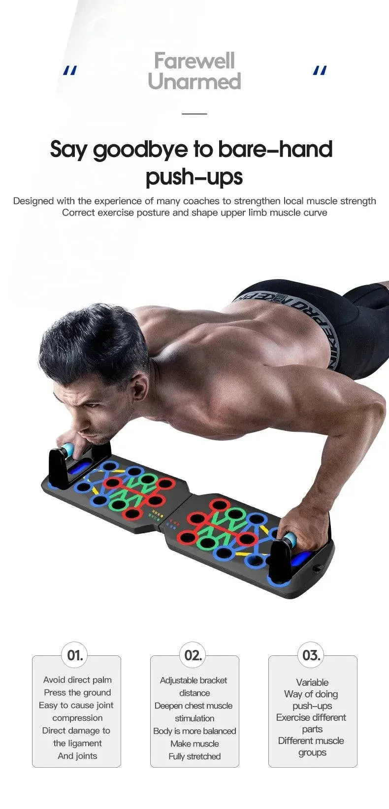 Folding Push-up Board Support Muscle Exercise Multifunctional Table Portable Fitness Equipment Abdominal Enhancement Support