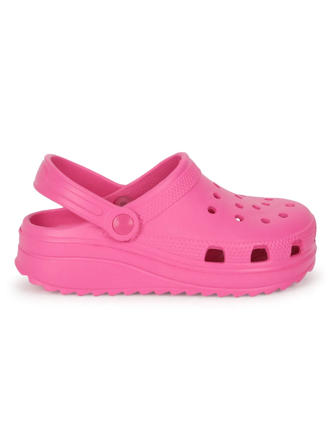 Fuchsia PU Slip-On Croc Flats (TC-EZ0129-01-FUC)