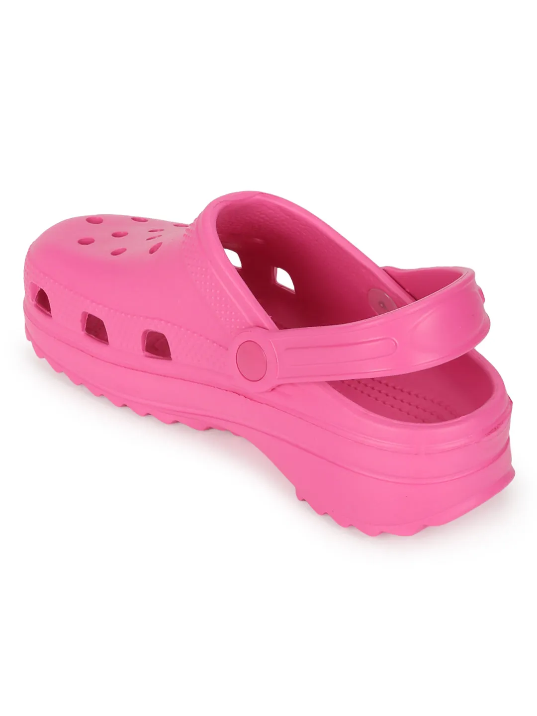 Fuchsia PU Slip-On Croc Flats (TC-EZ0129-01-FUC)