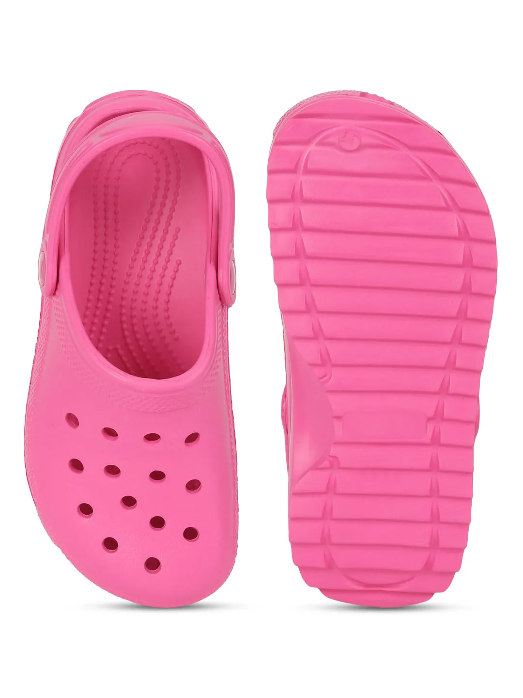 Fuchsia PU Slip-On Croc Flats (TC-EZ0129-01-FUC)