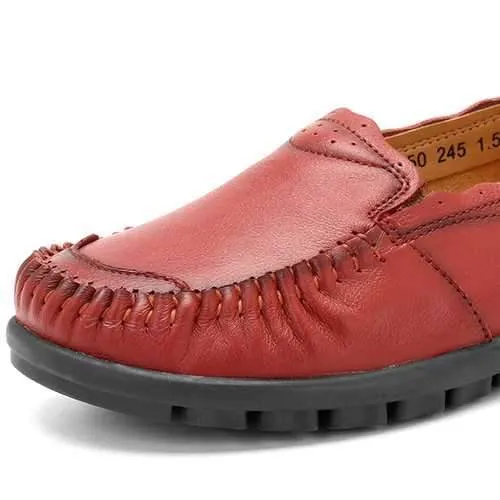 Genuine Leather Women Loafers