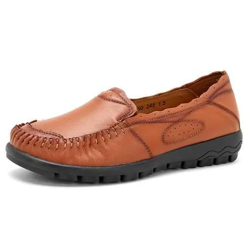 Genuine Leather Women Loafers