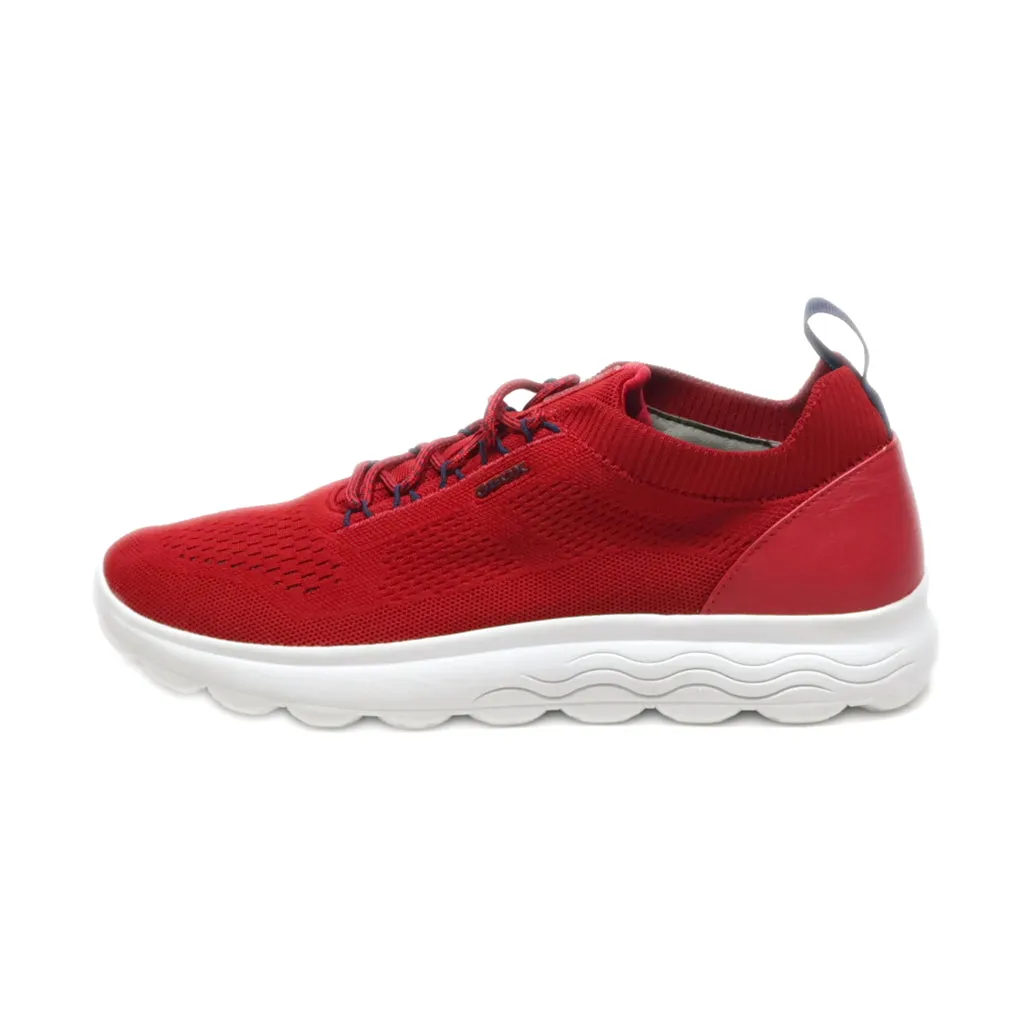 Geox Respira Sport Shoes Fabric Red Colour For Men