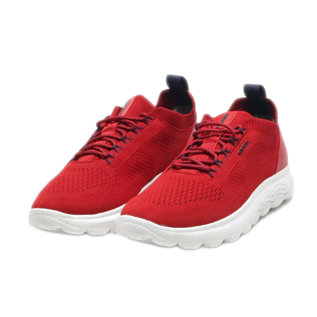 Geox Respira Sport Shoes Fabric Red Colour For Men