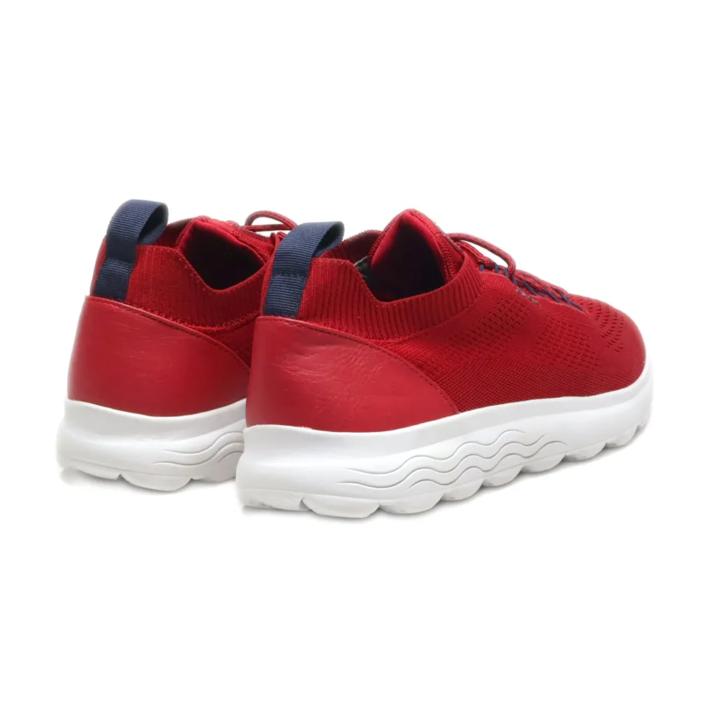 Geox Respira Sport Shoes Fabric Red Colour For Men