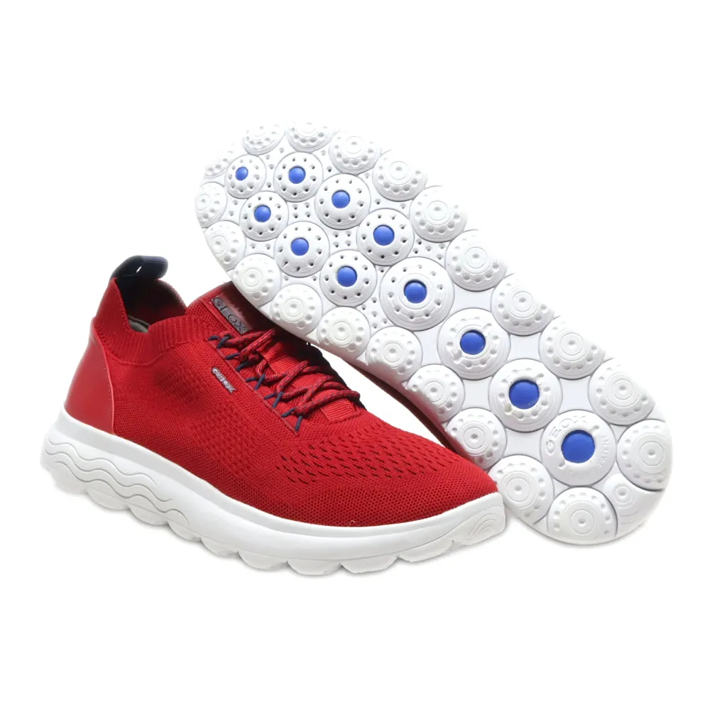 Geox Respira Sport Shoes Fabric Red Colour For Men