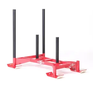 Gronk Fitness Professional Driving Power Sled Red