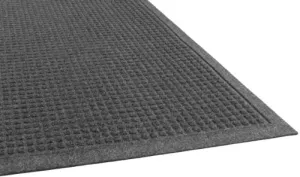 Guardian EcoGuard Indoor Wiper Floor Mat, Recycled Plastic and Rubber, 2'x3', Charcoal