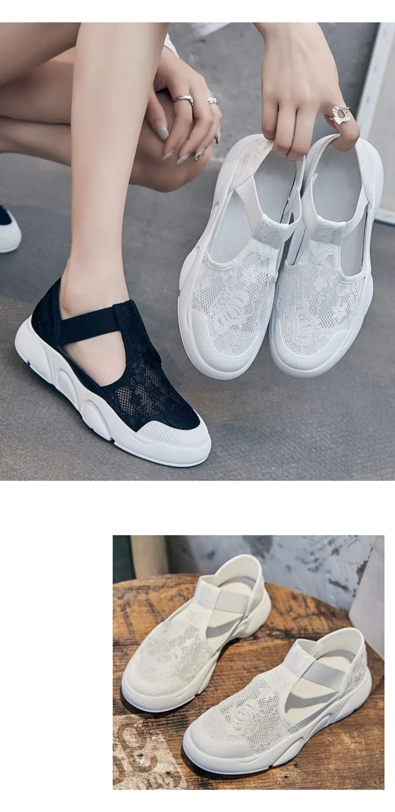 Hnzxzm Summer Shoes Women Flats Thick Sole Women Casual Shoes Breathable Cloth Brand Ladies Footwear White Green A4524