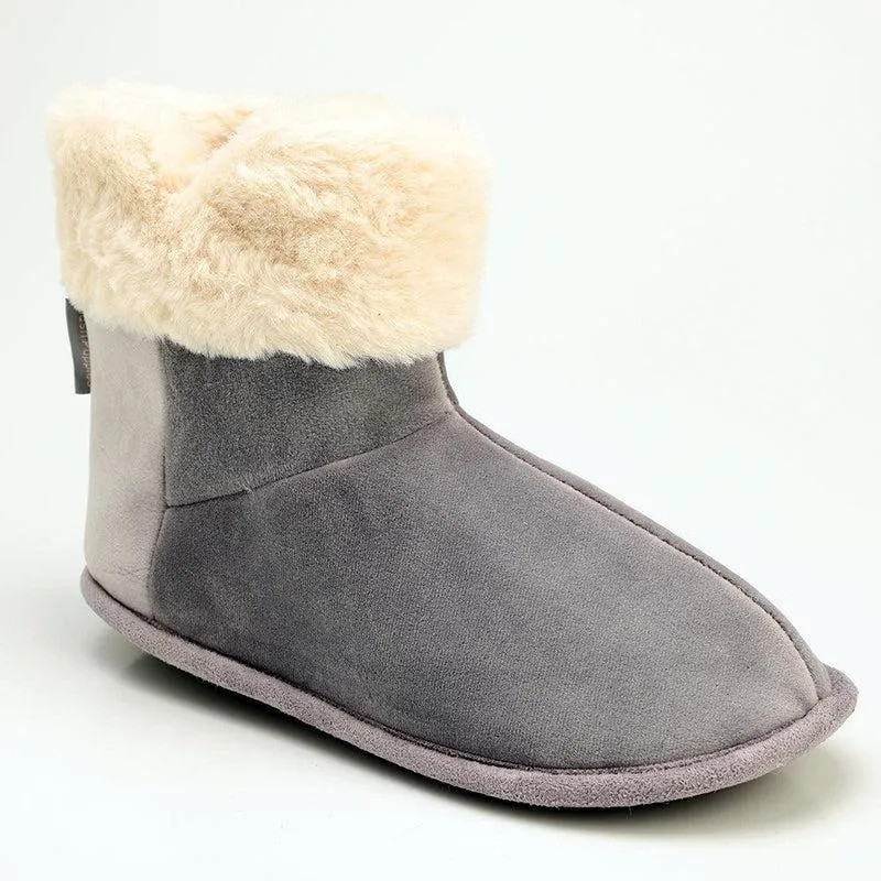 Hush Puppy Hi Top Casa Slippers - Grey