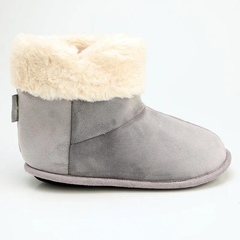 Hush Puppy Hi Top Casa Slippers - Grey